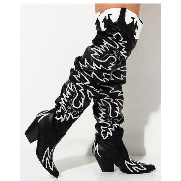 cowgirl boots thigh high